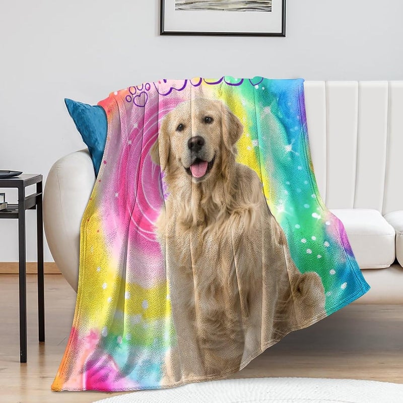 Artsadd Personalized Cat Dog Portrait Blanket - Personalized Dog Cat Memorial Throw Blanket with Pet Photo & Name - Custom Remembrance Gift for Family Friends - in Loving Memory Blanket for Dog Lovers - Image 5